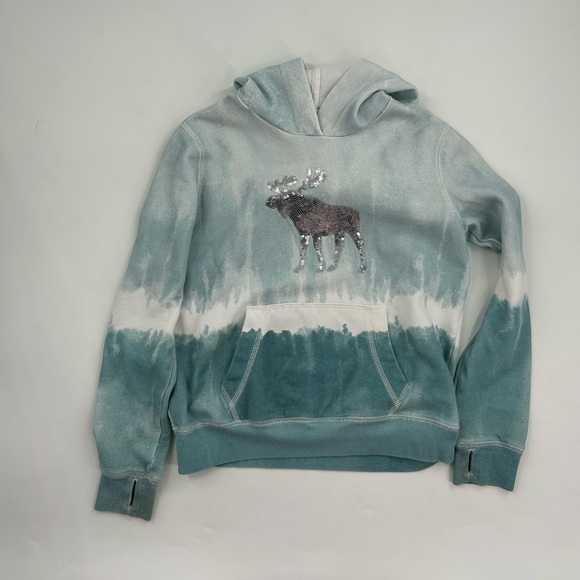Abercrombie & Fitch Other - Abercrombie and Fitch Girls 13/14 Moose Graphic Tie-Dye Hoodie